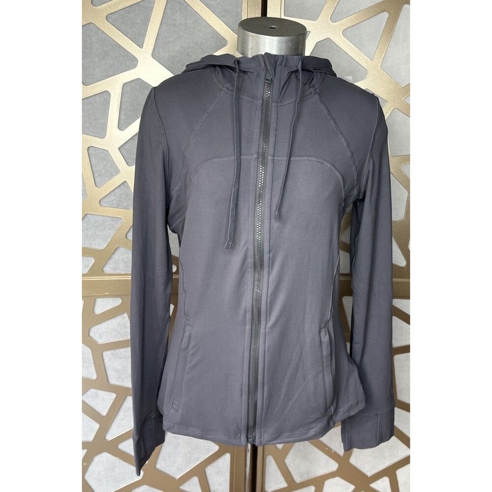 New Essential Bodywear EBW FIT Defined Hooded Yoga Jacket  Women Gray L Large